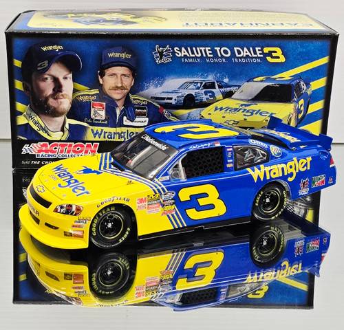 DALE EARNHARDT JR 2010 #3 WRANGLER SALUTE TO DALE SR 1/24 ACTION DIECAST