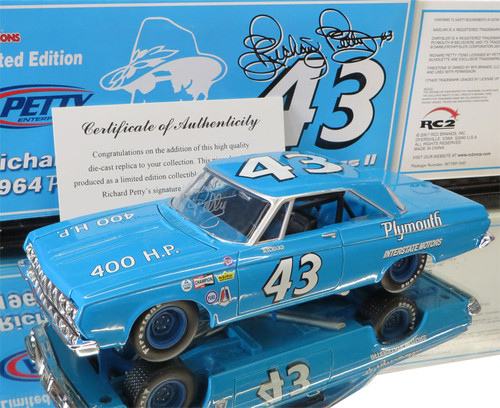 DOUBLE AUTOGRAPHED BY RICHARD PETTY & DALE INMAN* RICHARD PETTY