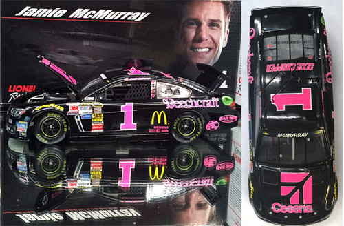 AUTOGRAPHED JAMIE MCMURRAY 2014 BREAST CANCER AWARENESS 1/24 ACTION