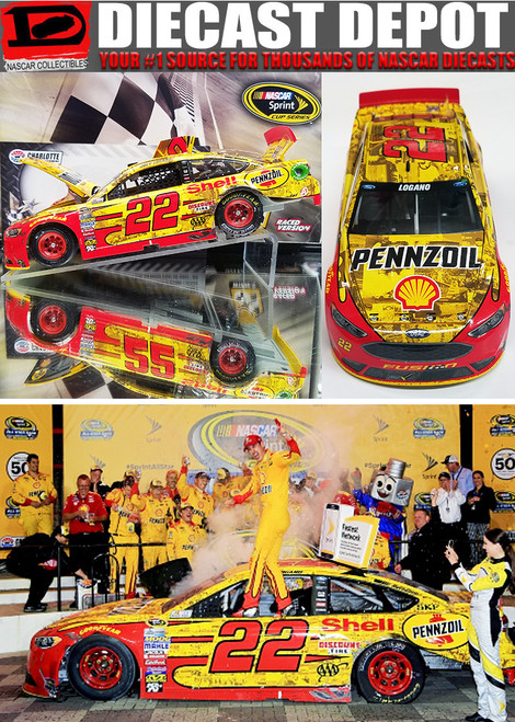 JOEY LOGANO 2017 RICHMOND WIN RACED VERSION SHELL 1/24 ACTION