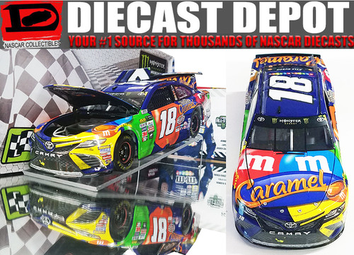 KYLE BUSCH 2008 TALLADEGA WIN RACED VERSION M&M'S 1/24 ACTION