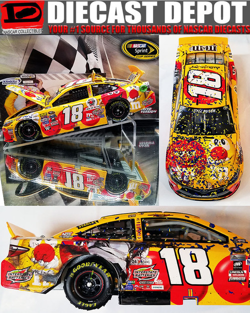 KYLE BUSCH 2016 MARTINSVILLE WIN RACED VERSION M&M'S 1/24 ACTION