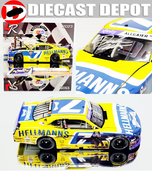JUSTIN ALLGAIER 2023 MARTINSVILLE WIN RACED VERSION HELLMANS 1/24