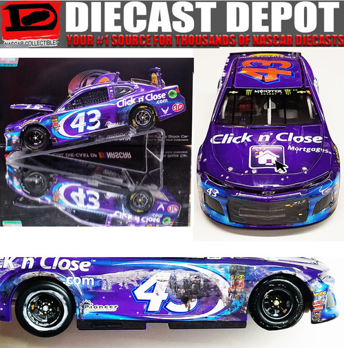 BUBBA WALLACE 2018 DAYTONA 500 RACED VERION CLICK N' CLOSE 1/24