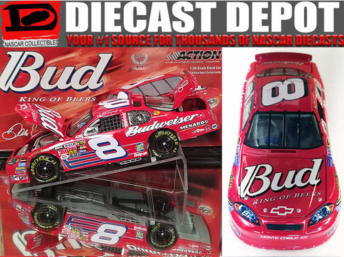 ナスカー NASCAR Budweiser #29 ボンネットディスプレイ Autographed 2001 Dale Jr. #8 Budweiser Dover Win 9-11