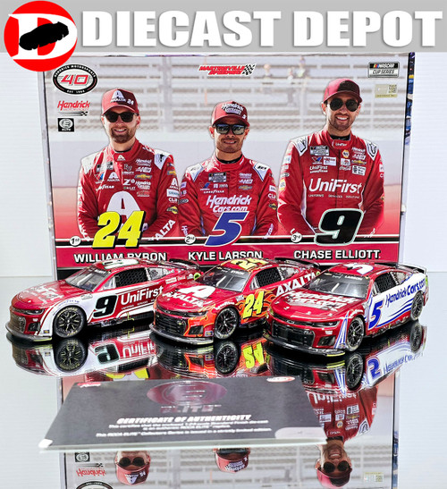 HENDRICK MOTORSPORTS 1-2-3 FINISH MARTINSVILLE 3-CAR SET 1/24 ARC