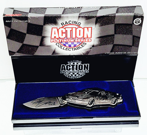 JEFF GORDON 1998 SILVER COLLECTIBLE KNIFE BY ACTION RACING COLLECTABLES