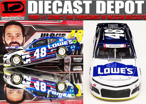 JIMMIE JOHNSON 2018 PATRIOTIC LOWES 1/24 ACTION COLLECTOR SERIES