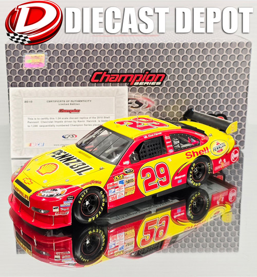KEVIN HARVICK 2010 SHELL 1/24 CFS CHAMPION DIECAST