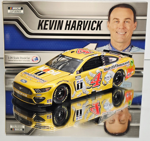 DEAL OF THE DAY - KEVIN HARVICK 2021 MOBIL1THOUSAND.COM #4 MUSTANG 1/24 ACTION COLLECTOR SERIES