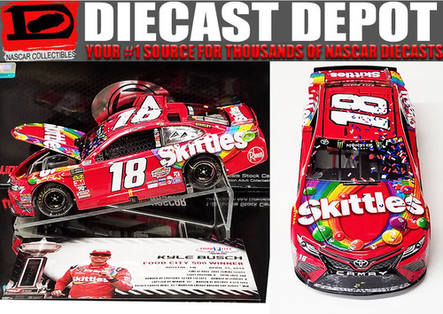 KYLE BUSCH 2018 CHICAGO WIN RACED VERSION RED, WHITE, & BLUE