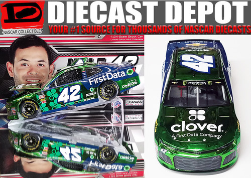 KYLE LARSON 2018 CLOVER/ FIRST DATA 1/24 ACTION COLLECTOR SERIES