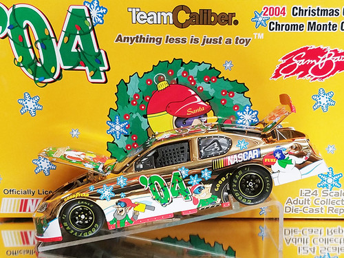 AUTOGRAPHED SAM BASS 2003 HOLIDAY CAR COLOR CHROME 1/24 TEAM