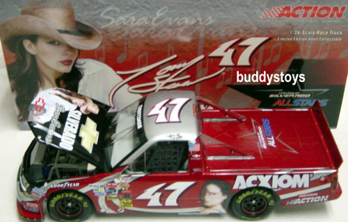 TONY STEWART 2004 SARA EVANS CELEBRITY ALL-STAR SILVERADO 1/24 ACTION