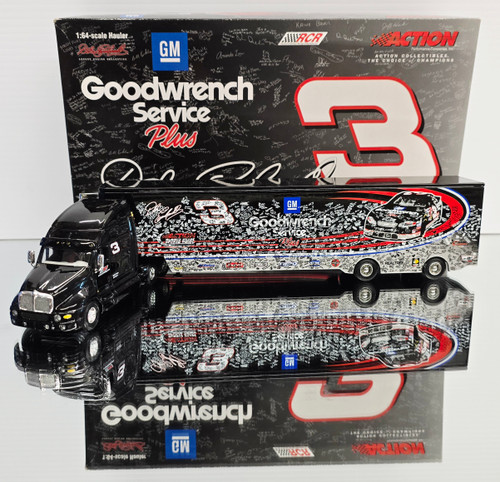 DALE EARNHARDT SR 2001 TRIBUTE SIGNATURE HAULER 1/64 ACTION