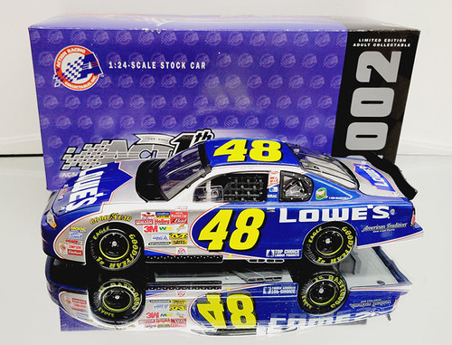 JIMMIE JOHNSON 2002 LOWES ROOKIE CAR 1/24 ACTION