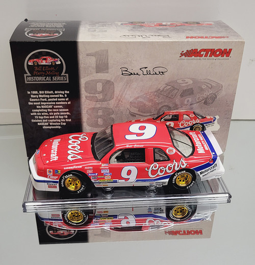 BILL ELLIOTT 1991 BLUE/WHITE COORS LIGHT THUNDERBIRD 1/24 SCALE