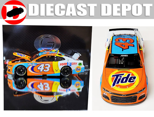 AUTOGRAPHED ERIK JONES 2021 TIDE/ FOOD CITY #43 CAMARO 1/24