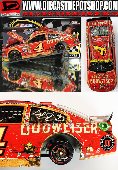 KEVIN HARVICK 2014 PHOENIX FALL WIN RACED VERSION 1/24 ACTION (DAMAGED BOX BUT THE CAR IS MINT - SEE PICTURE)