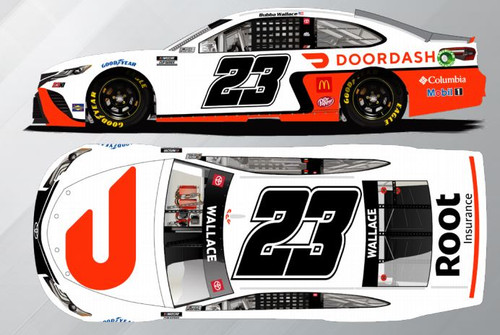 BUBBA WALLACE 2021 DOOR DASH #23 TOYOTA 1/24 ELITE SERIES