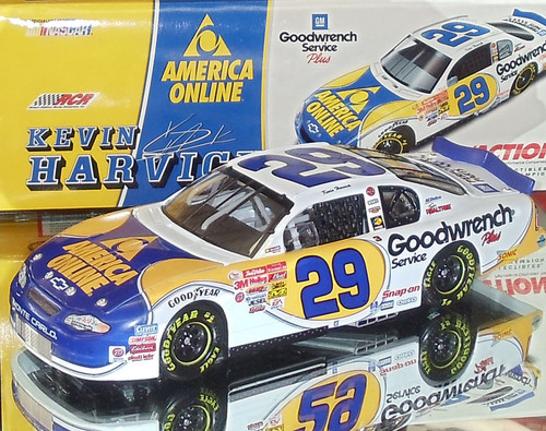 KEVIN HARVICK 2001 AOL WINSTON SELECT SPECIAL 1/24 ACTION (WORN BOX)