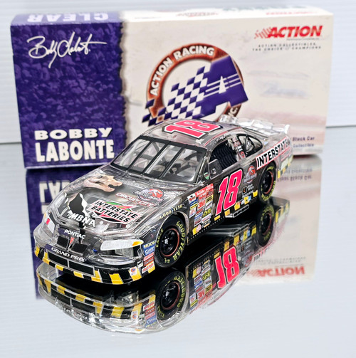 BOBBY LABONTE 2001 JURASSIC PARK CLEAR CAR 1/24 ACTION