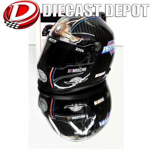 PETTY 75TH ANNIVERSARY BLACK 1/2 SCALE MINI REPLICA HELMET