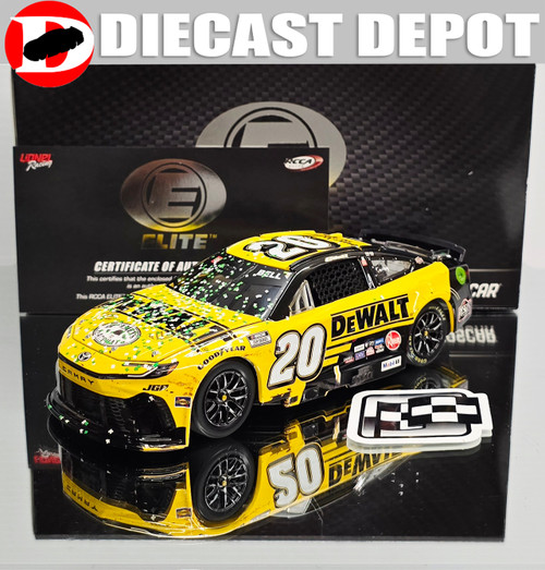 CHRISTOPHER BELL 2025 COTA WIN RACED VERSION DEWALT 1/24 ELITE DIECAST CHRISTOPHER BELL 2025 COTA WIN RACED VERSION DEWALT 1/24 ELITE DIECAST