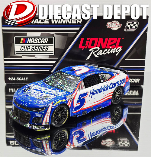 KYLE LARSON 2025 KANSAS WIN RACED VERSION HENDRICKCARS.COM 1/24 ARC DIECAST