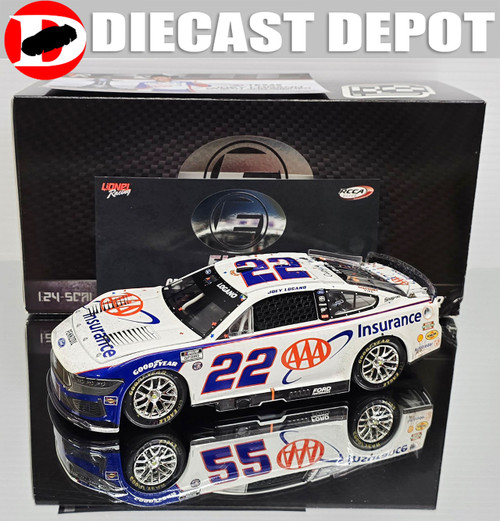 JOEY LOGANO 2025 TEXAS WIN AAA INSURANCE 1/24 ELITE DIECAST