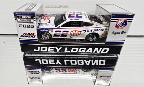 JOEY LOGANO 2025 TEXAS WIN RACED VERSION AAA INSURANCE 1/64 ARC DIECAST