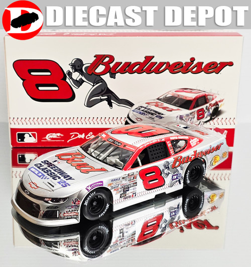 DALE EARNHARDT JR 2025 BUDWEISER SPEEDWAY CLASSIC MLB THROWBACK *LIQUID COLOR* LATE MODEL 1/24 ACTION DIECAST