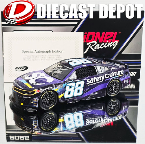 AUTOGRAPHED SHANE VAN GISBERGEN 2025 SAFETY CULTURE 1/24 ACTION DIECAST