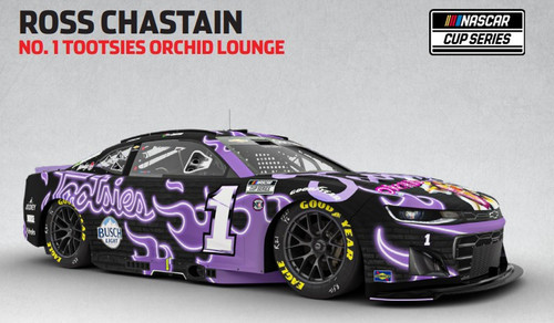 ROSS CHASTAIN 2025 TOOTSIE'S ORCHID LOUNGE 1/24 ELITE DIECAST