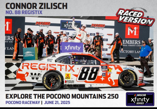 CONNOR ZILISCH 2025 POCONO WIN REGISTIX RACED VERSION 1/64 ARC