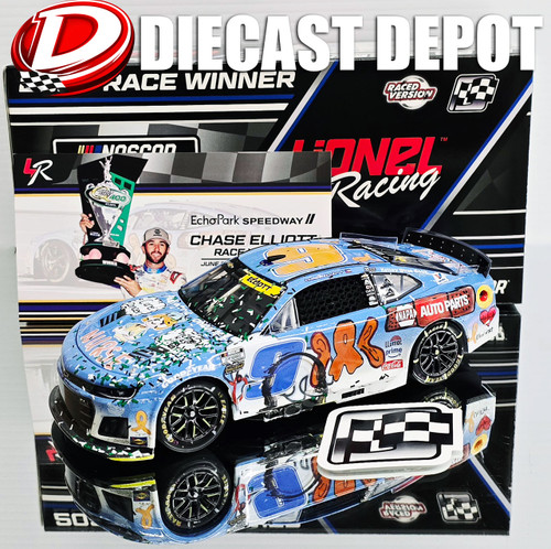 CHASE ELLIOTT 2025 ATLANTA WIN CHILDREN'S HEALTHCARE OF ATLANTA RACED VERSION 1/24 ARC DIECAST (Temporarily sold out. Check back soon for more availability.)