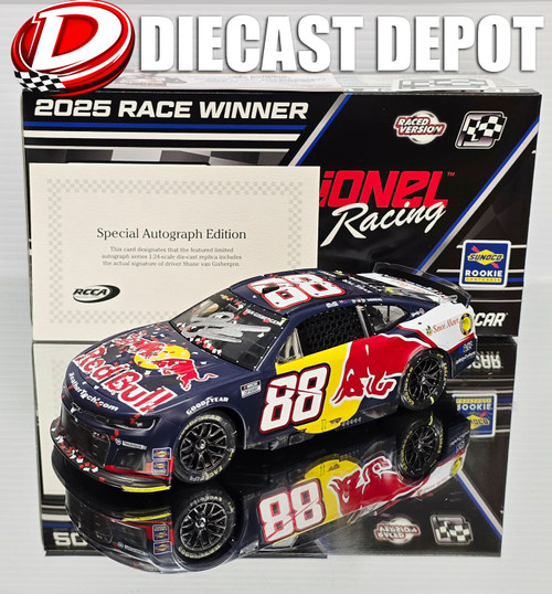 SHANE VAN GISBERGEN 2025 SONOMA WIN RACED VERSION RED BULL *COLOR