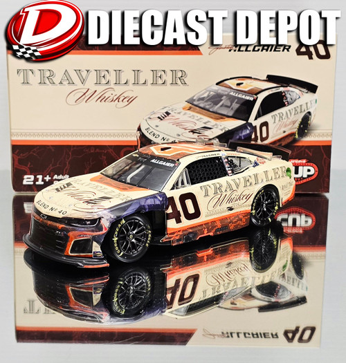 JUSTIN ALLGAIER 2025 TRAVELLER WHISKEY RACED VERSION  1/24 ARC DIECAST W/ SOUND BASE