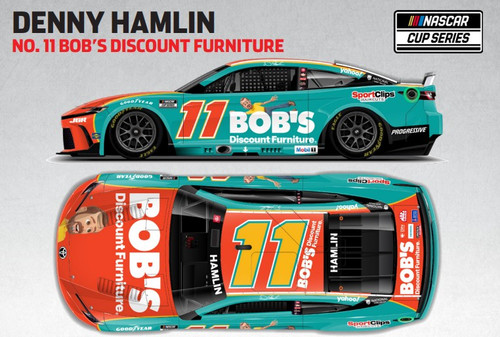 DENNY HAMLIN 2025 BOB'S DISCOUNT FURNITURE 1/24 ELITE DIECAST (ADVANCED ORDER)