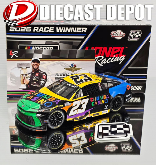 BUBBA WALLACE 2025 INDY BRICKYARD 400 WIN CHUMBA CASINO 1/24 ARC DIECAST