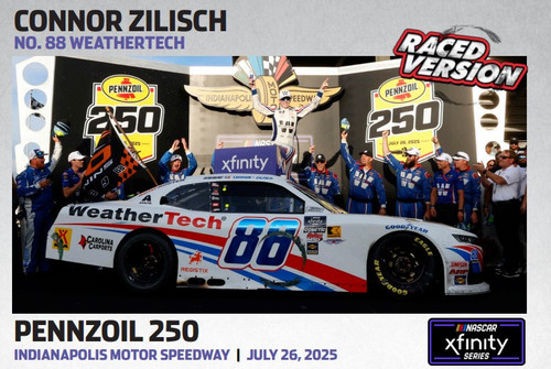 AUTOGRAPHED CONNOR ZILISCH 2025 INDY BRICKYARD WIN RACED VERSION WEATHERTECH 1/24 ARC DIECAST (ADVANCED ORDER)