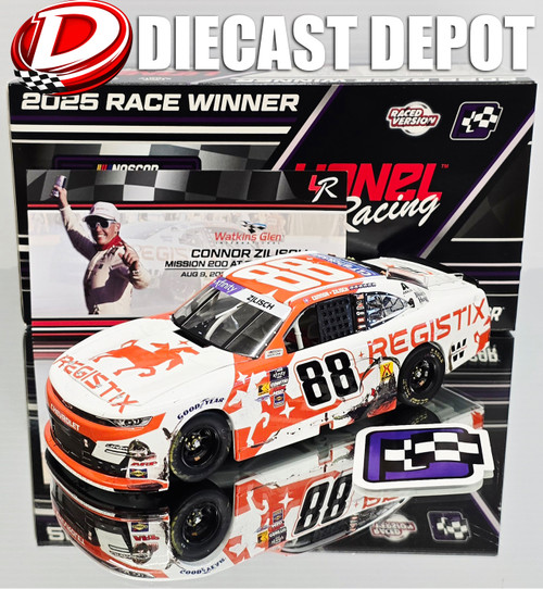 CONNOR ZILISCH 2025 WATKINS GLEN WIN REGISTIX RACED VERSION 1/24 ARC DIECAST