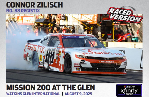 AUTOGRAPHED CONNOR ZILISCH 2025 WATKINS GLEN WIN REGISTIX RACED VERSION 1/24 ARC DIECAST (ADVANCED ORDER) AUTOGRAPHED CONNOR ZILISCH 2025 WATKINS GLEN WIN REGISTIX RACED VERSION 1/24 ARC DIECAST (ADVANCED ORDER)