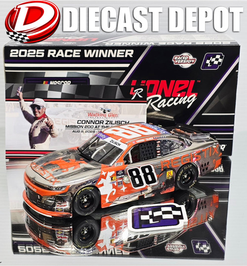CONNOR ZILISCH 2025 WATKINS GLEN WIN REGISTIX RACED VERSION *COLOR CHROME* 1/24 ARC DIECAST