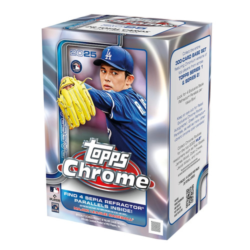 2025 TOPPS CHROME BASEBALL CARDS VALUE BOX 2025 TOPPS CHROME BASEBALL CARDS VALUE BOX