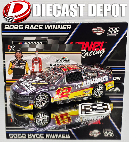 RYAN BLANEY 2025 DAYTONA WIN RACED VERSION ADVANCE AUTO PARTS *COLOR CHROME* 1/24 ARC DIECAST