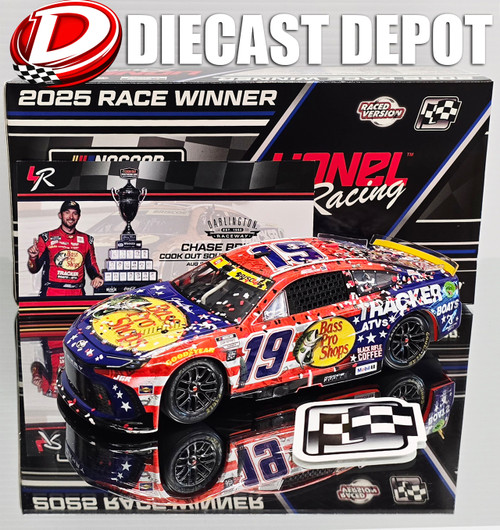 CHASE BRISCOE 2025 DARLINGTON WIN RACED VERSION BASS PRO SHOPS PATRIOTIC 1/24 ARC DIECAST