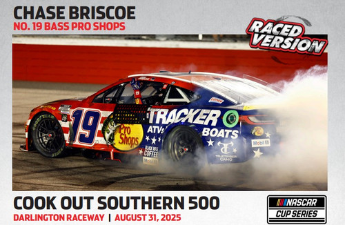 CHASE BRISCOE 2025 DARLINGTON WIN RACED VERSION BASS PRO SHOPS PATRIOTIC 1/24 ELITE DIECAST (ADVANCED ORDER) CHASE BRISCOE 2025 DARLINGTON WIN RACED VERSION BASS PRO SHOPS PATRIOTIC 1/24 ELITE DIECAST (ADVANCED ORDER)