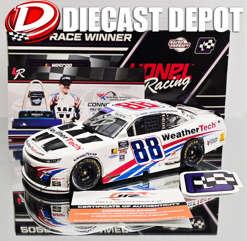 AUTOGRAPHED CONNOR ZILISCH 2025 GATEWAY WIN RACED VERSION WEATHERTECH 1/24 ARC DIECAST