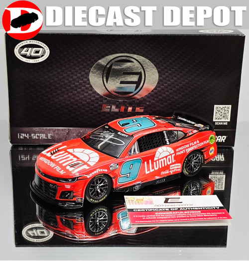 AUTOGRAPHED CHASE ELLIOTT 2024 LLUMAR WINDOW FILM 1/24 ELITE DIECAST AUTOGRAPHED CHASE ELLIOTT 2024 LLUMAR WINDOW FILM 1/24 ELITE DIECAST